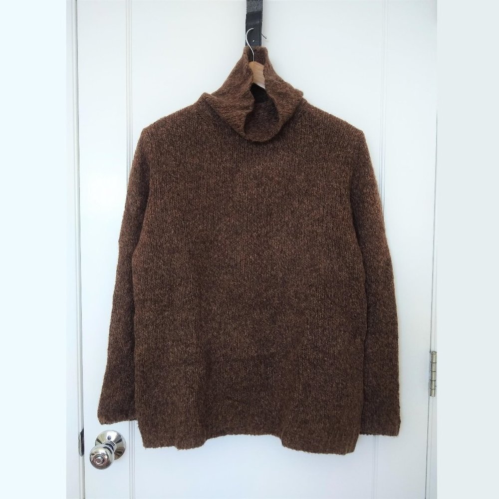 Armani Brown Turtleneck Sweater (Medium)